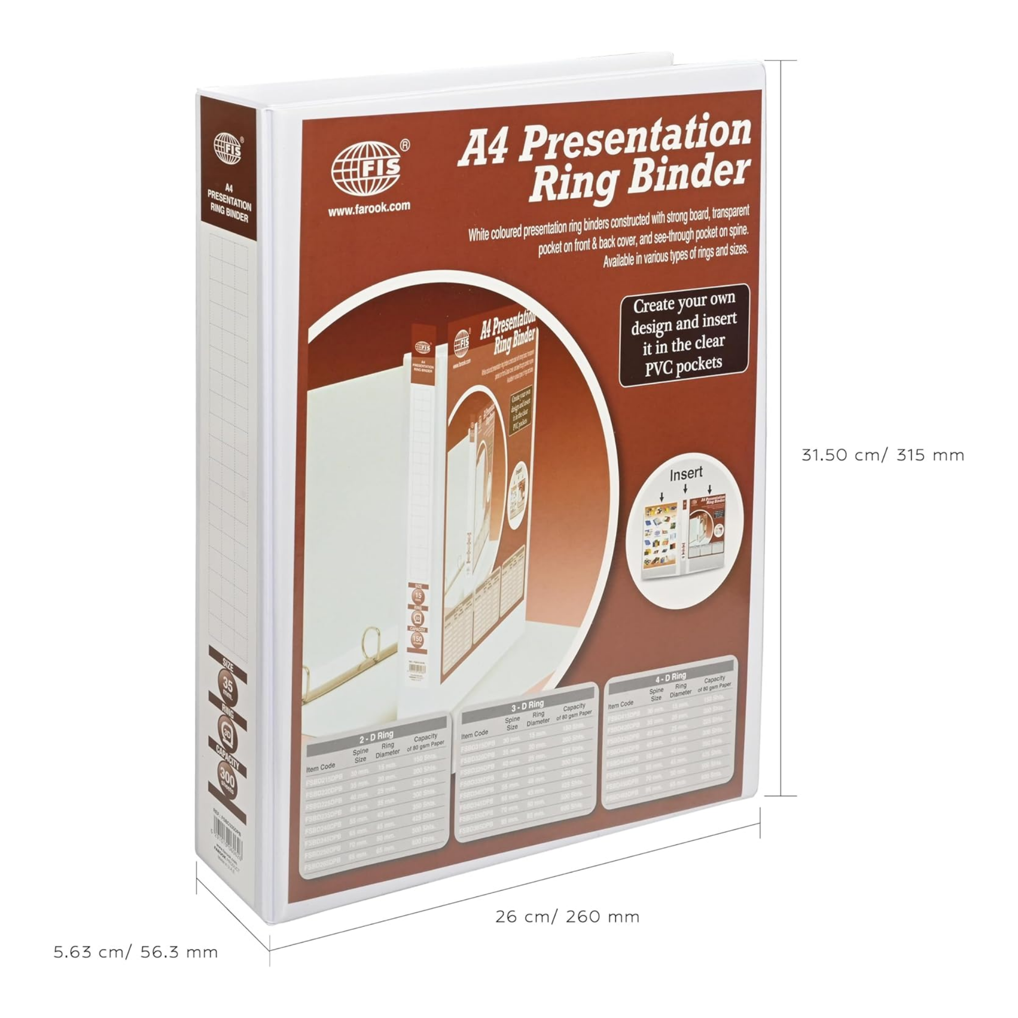 A4 Presentation 3-Ring Binder