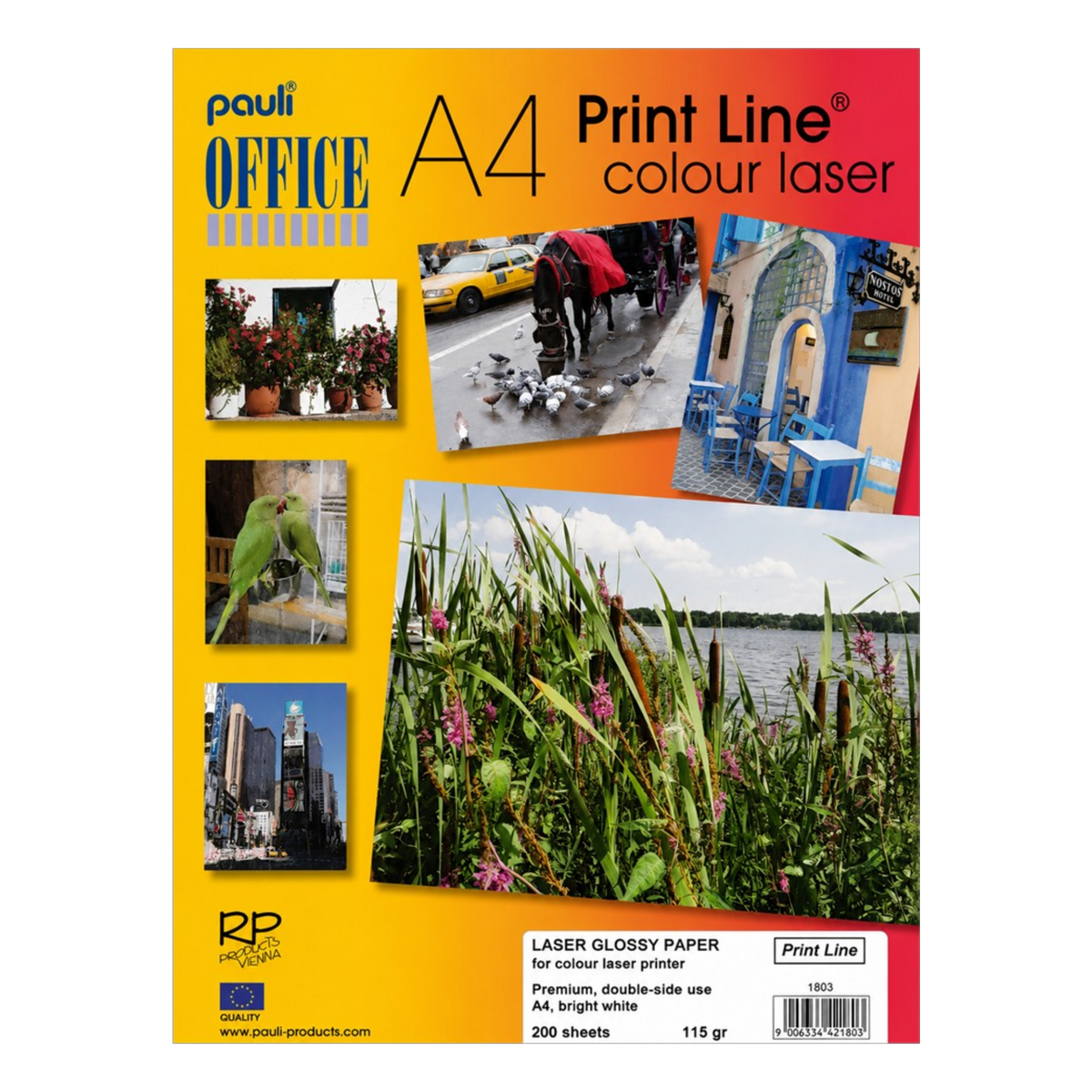 Pauli Laser Glossy Paper A4 White, 115g, Pack of 200 Sheets