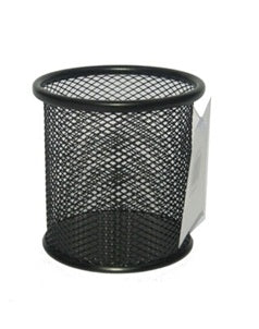 Mesh Round Desktop Pen & Pencil Cup