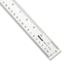 Clear Plastic Measuring Ruler