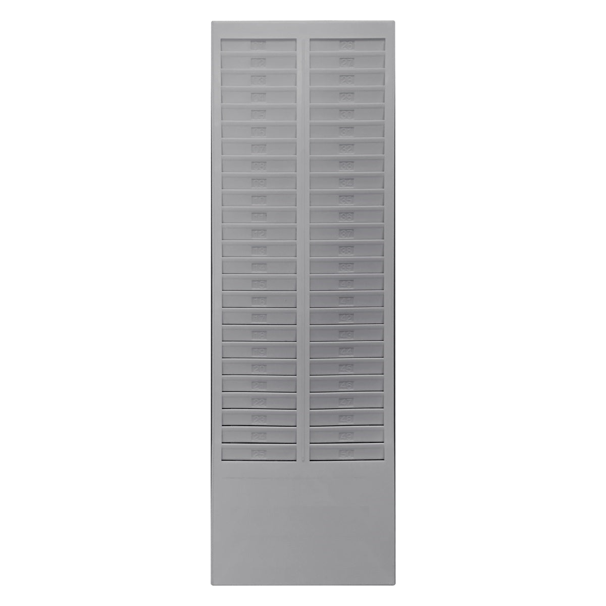 Plastic Wall-Mount Time Card Rack - 50 Slots