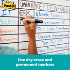 Post-it Easy Erase Roll-Out Whiteboard Surface