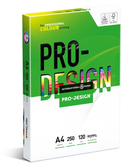 Pro Design A4 120gsm White Cardstock Paper – Pack of 250