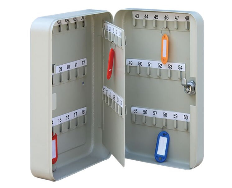 Steel Lockable Key Cabinet - 60 Keys Capacity (400 x 300 x 80 mm)