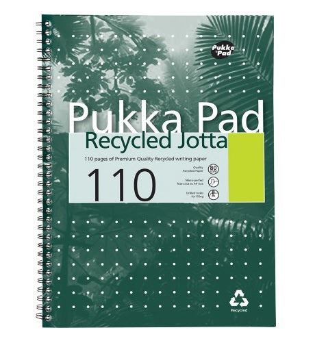 Pukka Pad RCA4 Eco-Friendly Recycled A4 Notebook - 110 Pages
