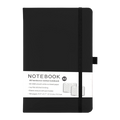 Soft-Touch Executive A5 Hardcover Notebook - Black