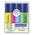 Staedtler 364 Textsurfer Classic Highlighter - Wallet of 4