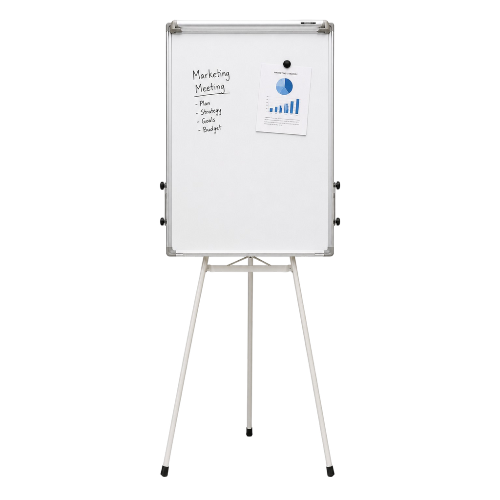Economy Magnetic Tripod Flipchart Easel 70x100cm