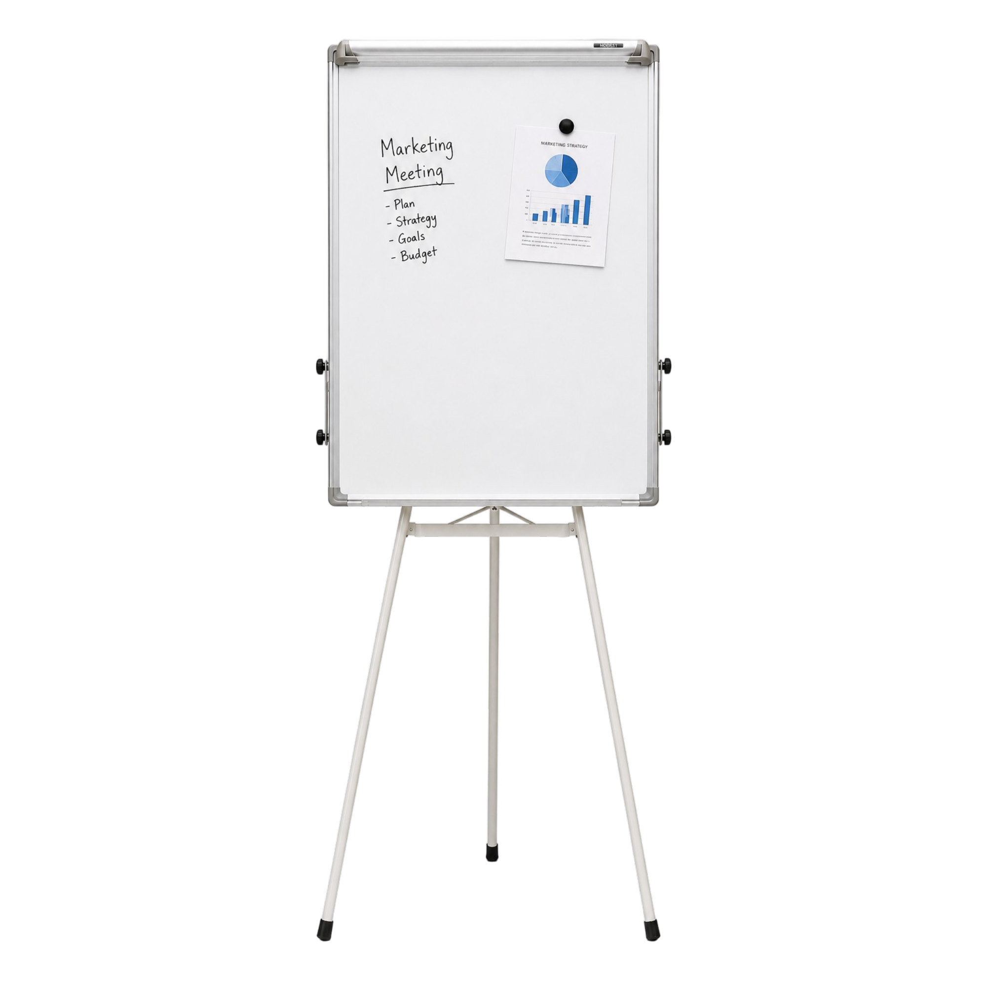 Economy Magnetic Tripod Flipchart Easel 70x100cm
