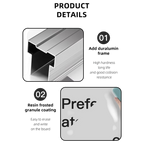 Magnetic Drywipe Whiteboard - Wall Mount - Aluminium Frame
