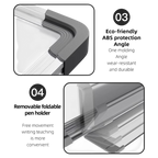 Magnetic Drywipe Whiteboard - Wall Mount - Aluminium Frame