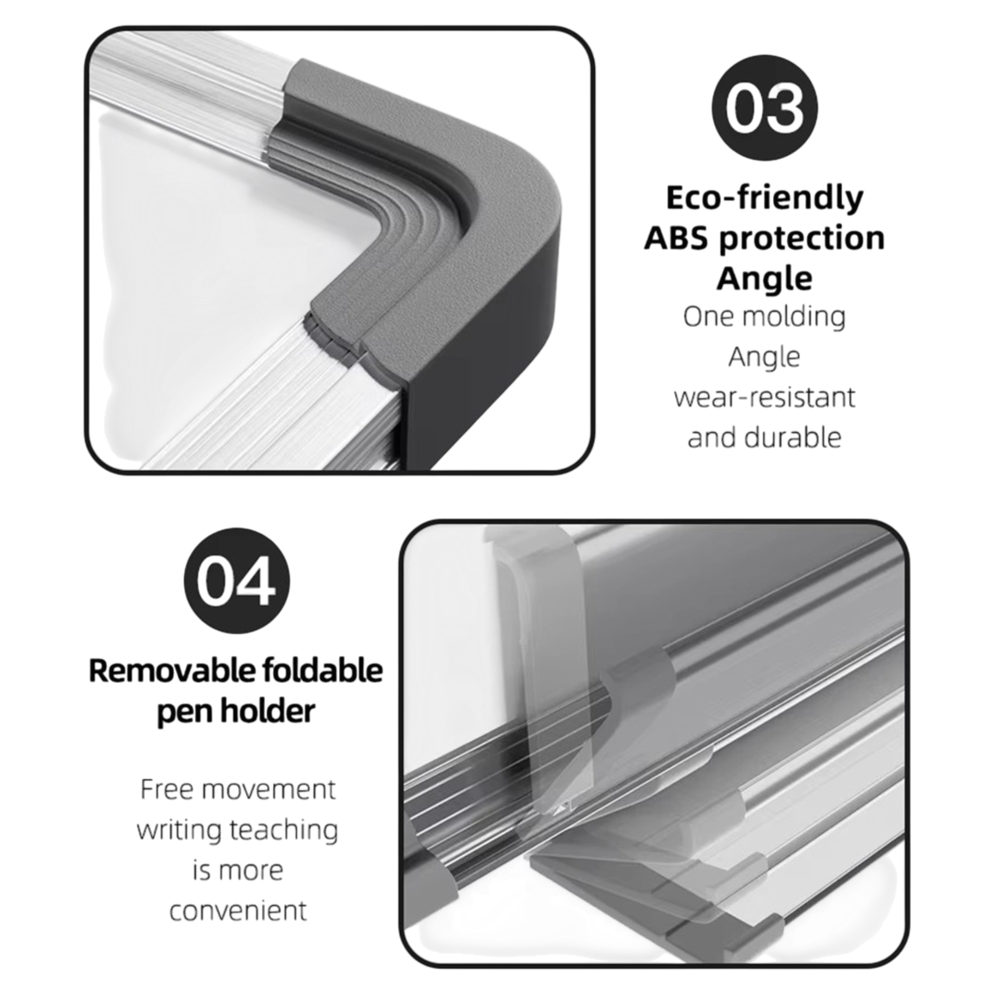 Magnetic Drywipe Whiteboard - Wall Mount - Aluminium Frame
