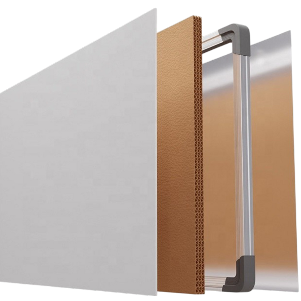 Magnetic Drywipe Whiteboard - Wall Mount - Aluminium Frame