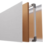 Magnetic Drywipe Whiteboard - Wall Mount - Aluminium Frame
