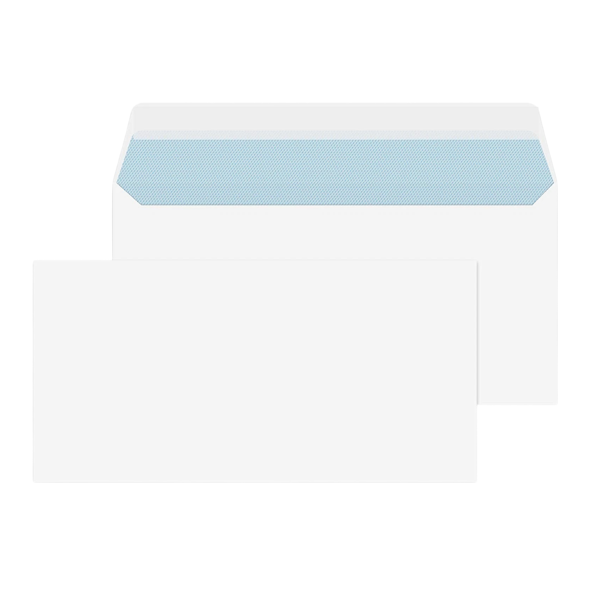 White Envelopes DL - 115 x 225 mm - 80 gsm (Peel & Seal)