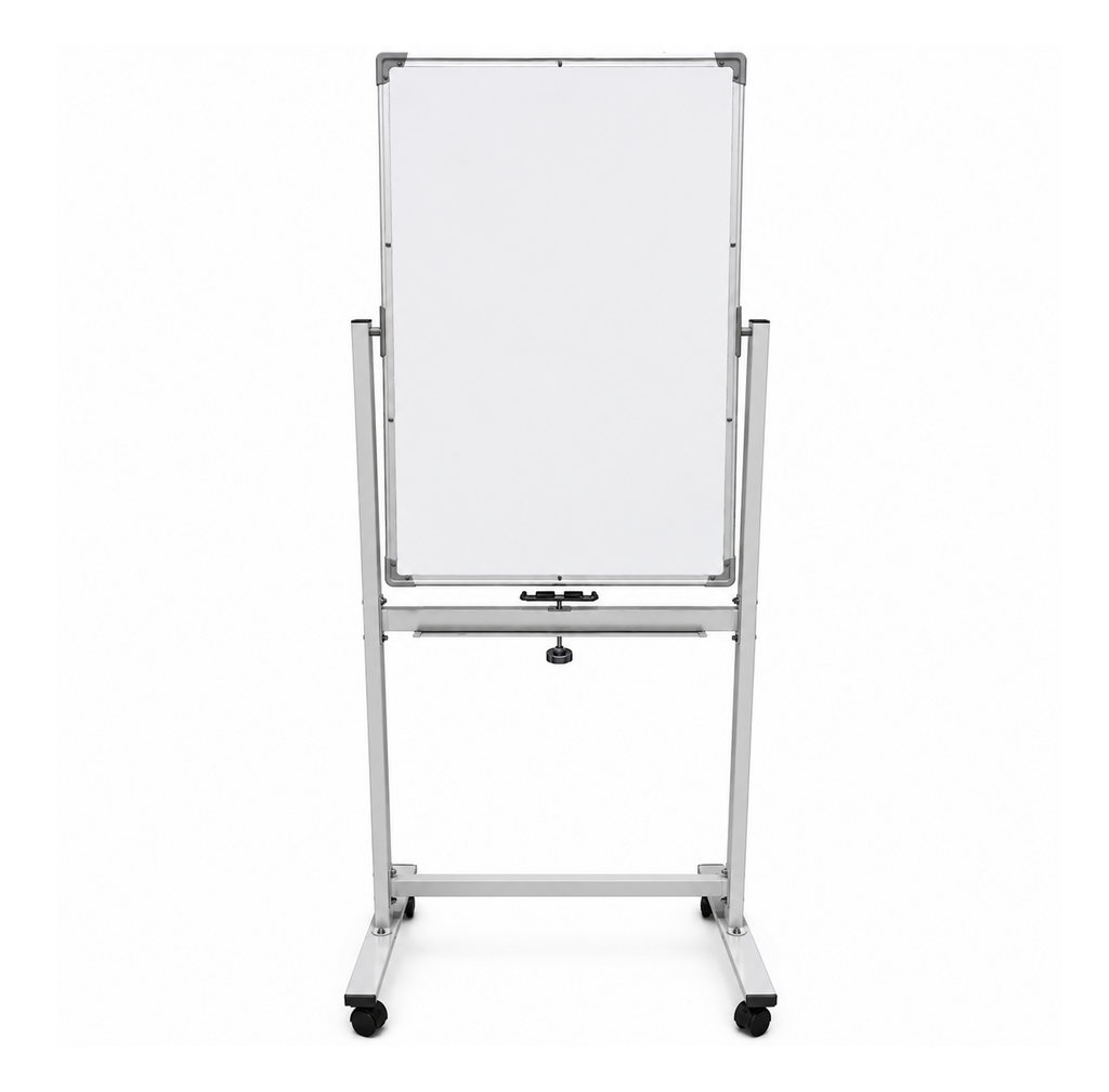 Mobile Double Sided Magnetic Whiteboard with Stand