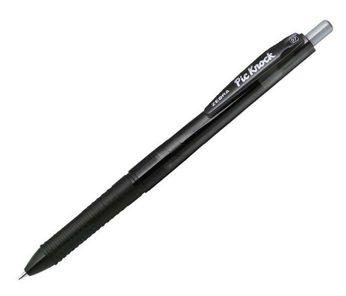 Zebra Pick Knock 0.7mm Retractable Ball Pen - Pack of 12