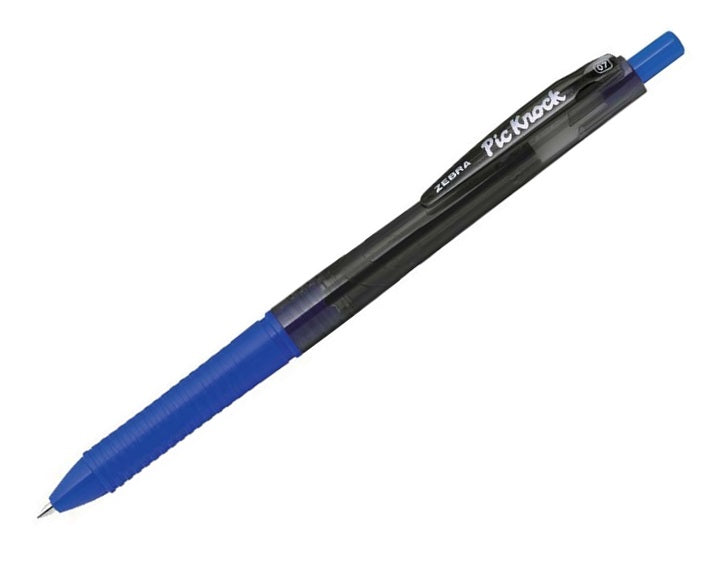 Zebra Pick Knock 0.7mm Retractable Ball Pen - Pack of 12