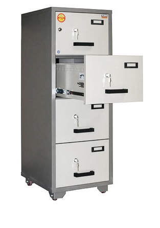 4 drawer store fireproof file cabinet