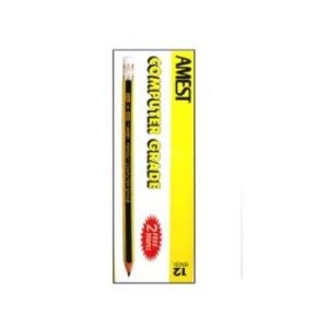 AMEST HB Pencil with Eraser Tip, 12/box 