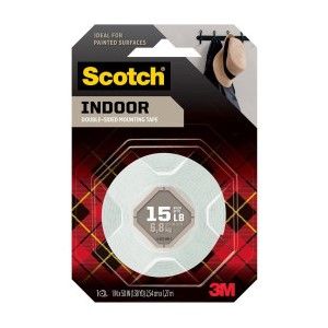 Scotch 114 Heavy Duty Double Sided Mounting Roll, 1" X 50"