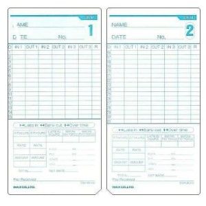 MAX ER-M Time Card 100/Pack