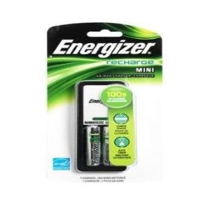 Energizer Recharge Mini Charger + 2 AAA Batteries