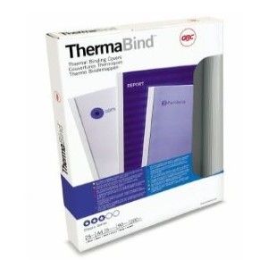 GBC ThermaBind Thermal Binding Covers, 20mm, White [Box of 50]