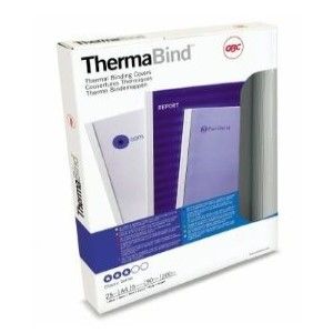 GBC ThermaBind Thermal Binding Covers, 30mm, White [Box of 50]