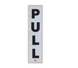 PVC Sign Sticker, Vertical "PULL"
