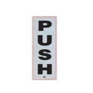 PVC Sign Sticker, Vertical "PUSH"