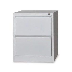 2-Drawer Metal Vertical Filing Cabinet Grey 