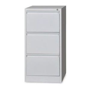 3-Drawer Metal Vertical Filing Cabinet Grey