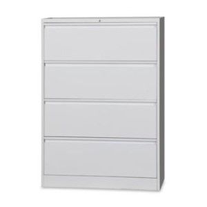 Metal Lateral Filing Cabinet 4-Drawer Grey