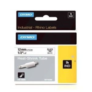Dymo Rhino 18055 White Heat Shrink Tube 1/2" (12mm)