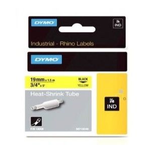 Dymo Rhino 18058 Yellow Heat Shrink Tube 3/4" (19mm)