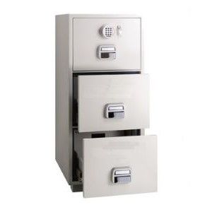 Eagle SF-680 - 3EKX 3 Drawer Fire Resistant Filing Cabinet 1 Key + Electronic Lock