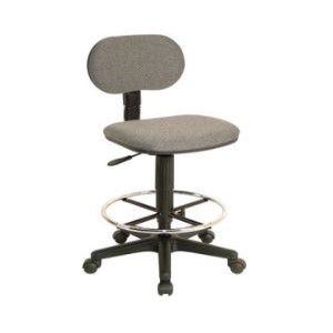 Drafting Chair, Adjustable Height, Fabric Grey - TAIWAN