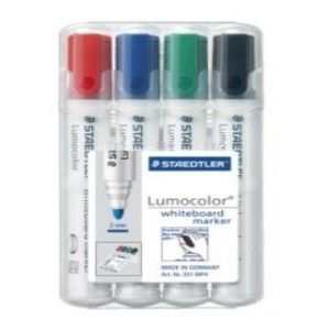 Staedtler Lumocolor Whiteboard Marker Bullet Tip, 4/Pack