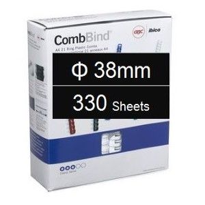 Plastic Binding Combs PK/50 38mm (330 Sheets) Black