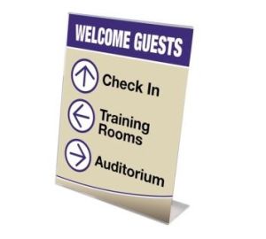 Slanted (L-Shape) Sign Holder A3 Portrait