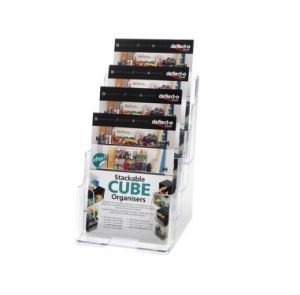 4-Tier A5 Brochure Holder Clear