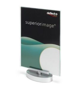 Swivel Sign Holder Chrome Base A4 Portrait 