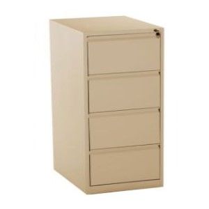 4-Drawer Metal Vertical Filing Cabinet Beige