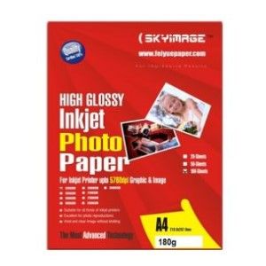 Tulip Inkjet Photo Glossy Paper A4 White 180gsm PK/ 50