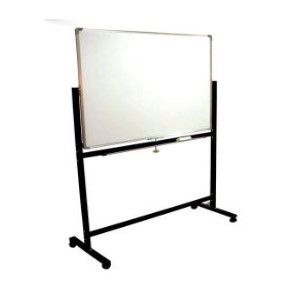 Double Sided Magnetic White Board, 90cmx180cm, With Movable Metal Stand