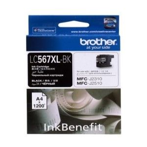 Brother LC567XL-BK Black Ink Cartridge (1200 Pages)