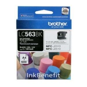 Brother LC563BK Black Ink Cartridge (600 Pages)