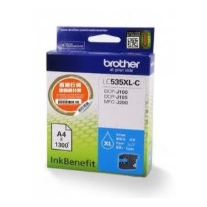 Brother LC535XL-C Cyan Ink Cartridge (1300 Pages)