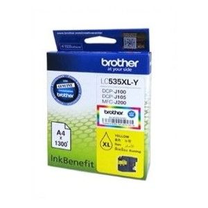 Brother LC535XL-Y Yellow Ink Cartridge (1300 Pages)
